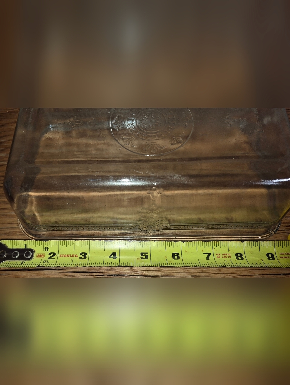 Vintage 1940s Glass FIRE KING Sapphire Blue PHILBE 9 x 5 Loaf Pan - Picture 4 of 4